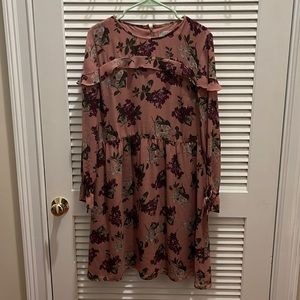 Pink Floral Loft Dress